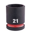 VASO IMPACTO 1/2" CORTO 21MM.