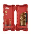 ESTUCHE 10 BROCAS HSS-G TIN