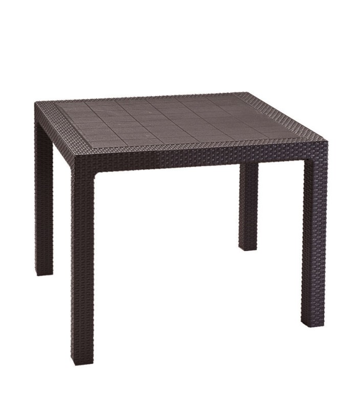 MESA QUARTED MARRÓN 94X94X74 CM