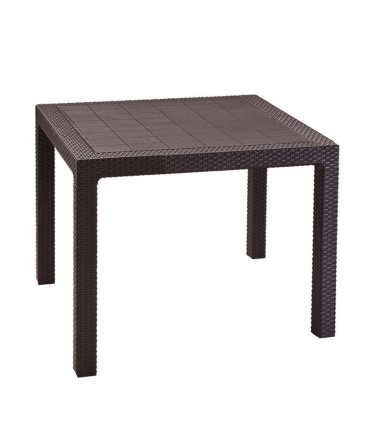 MESA QUARTED MARRÓN 94X94X74 CM