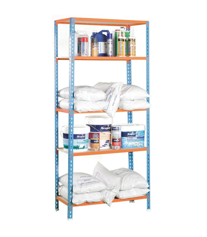 ESTANTERIA MASTER 40, 5 BAN S/TOR. AZ/NA