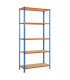 ESTANTERIA MAD 5 B AZUL/NJ 200x100X40 CM