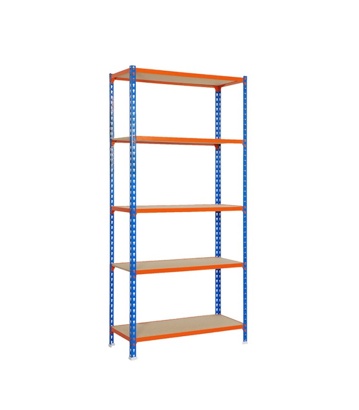 ESTANTERIA MADERCLICK 5/500 AZUL/NARANJA