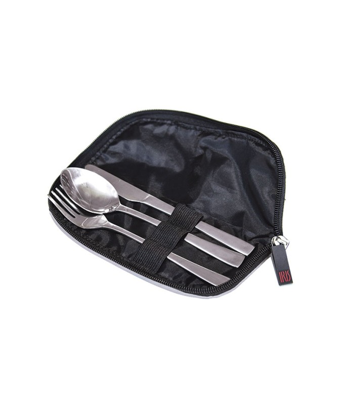 SET CUBIERTOS INOX C/FUNDA DISPLAY. IRIS