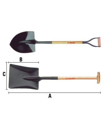 PALA CARRADA MGO.ANILLA Nº2 BELLOTA