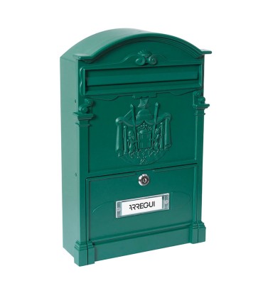 BUZÓN ALUMINIO RESID. 26x9xh42 CM. VERDE