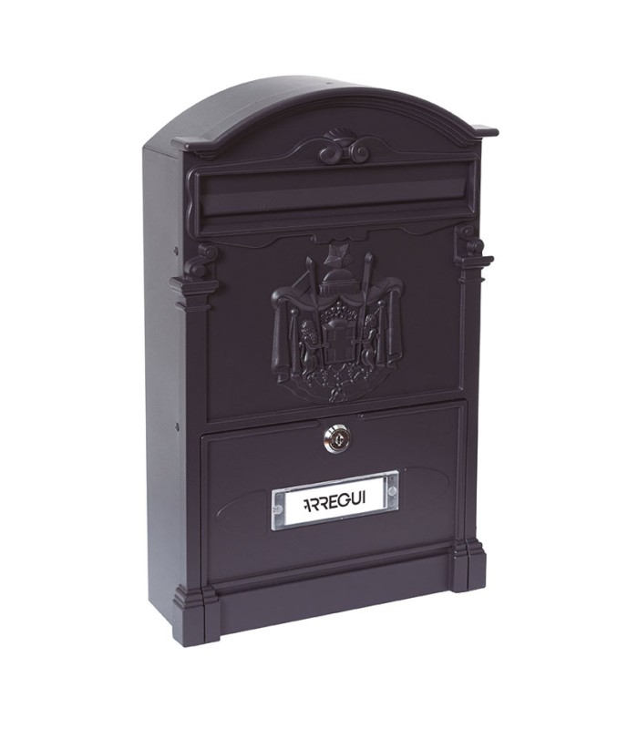 BUZÓN ALUMINIO RESID. 26x9xh42 CM. NEGRO