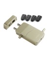 CERRADURA INVISIBLE CON ALARMA. DORADA