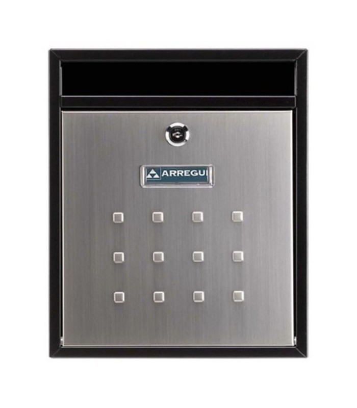 BUZÓN INTERIOR VERT. MIRA. INOX. 26x9h31