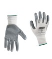 GUANTE POLIEST.C/RECUBR.NITRILO GRIS.T/9