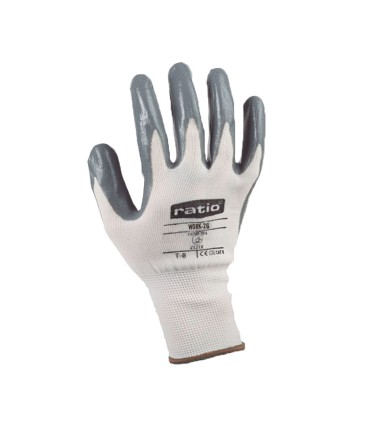 GUANTE POLIEST.C/RECUB.NITRILO GRIS.T/10