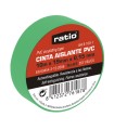 CINTA AISLANTE 19X20M VERDE  0,15MM