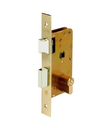 CERRADURA 3100 FRENTE LATONADO 35MM.