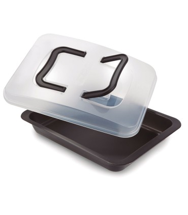MOLDE BAKE&ROAST 24X32CM. TAPA PLASTICO