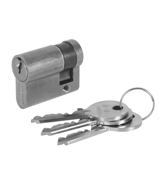 CILINDRO SERRETA. 30X30 MM.NIQUEL . CISA