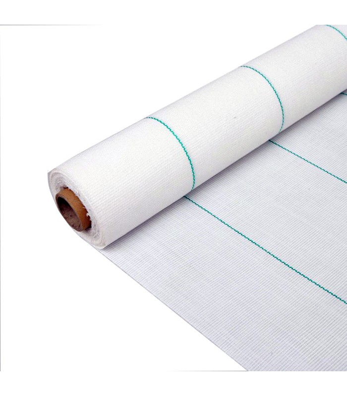 MALLA ANTIHIERBA  BLANCO. 2X5