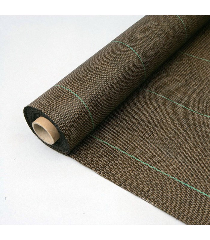 MALLA ANTIHIERBA MARRÓN. 1X25M