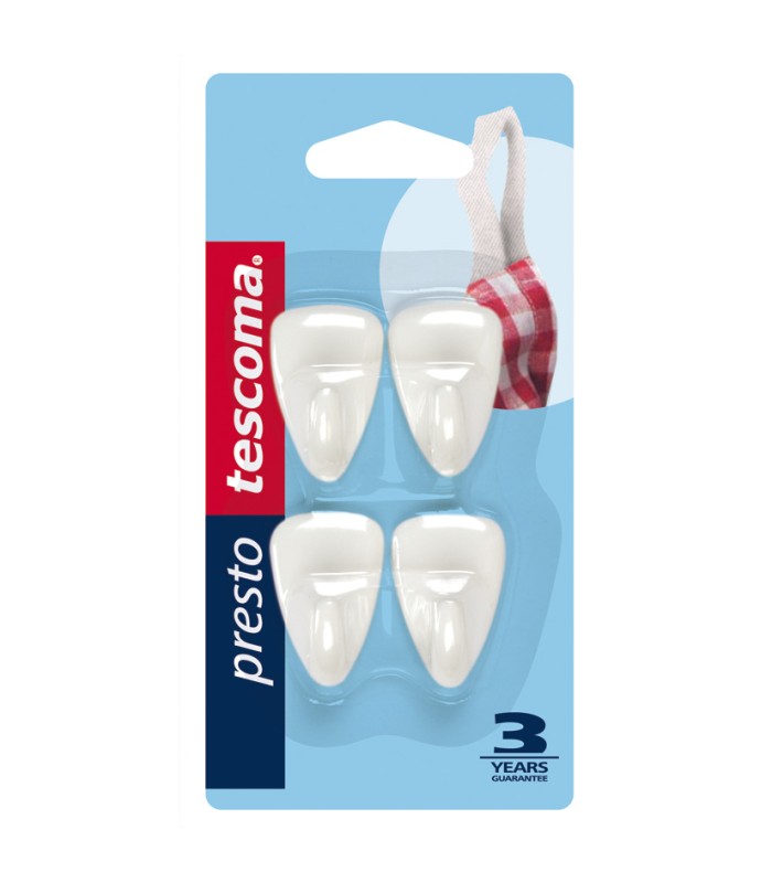 PERCHAS ADHESIVAS PEQ. JGO.4 UN. PRESTO