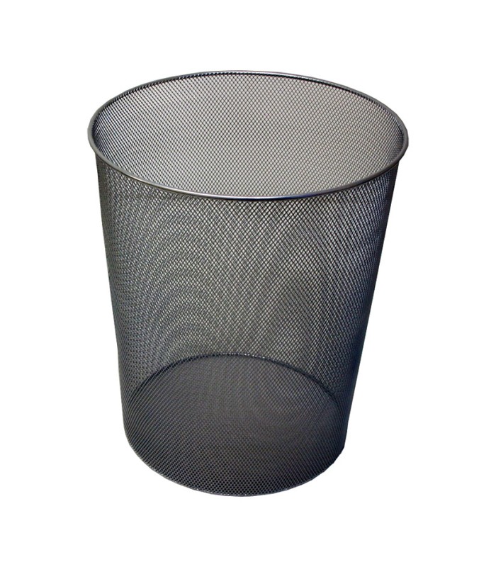 PAPELERA METÁLICA C.PLATA. D.29,5X35 CM