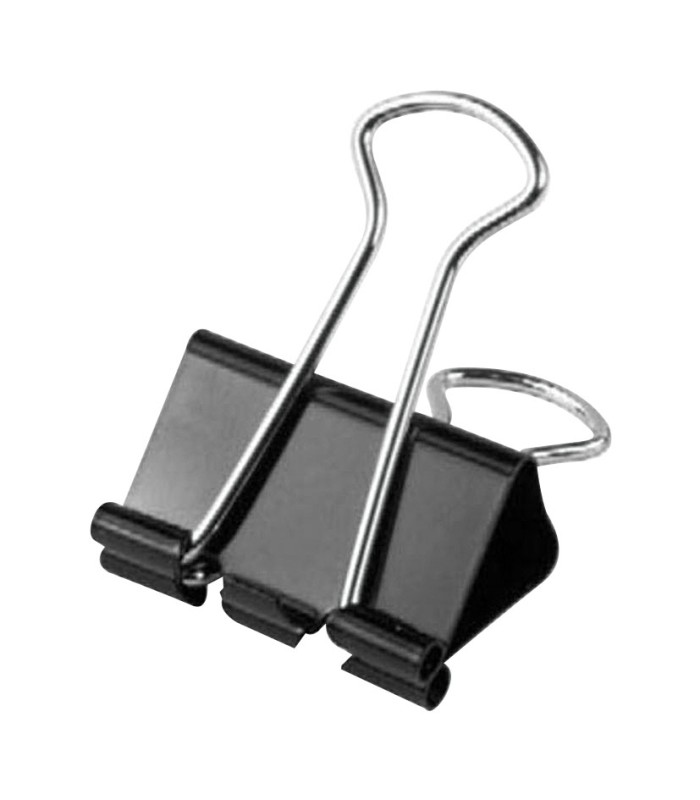 PINZAS SUJETAPAPELES 41mm. CAJA 12 UD.