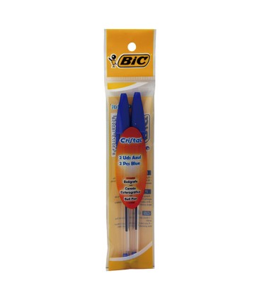 BLISTER 2 UDS.BOLIGRAFO BIC AZUL