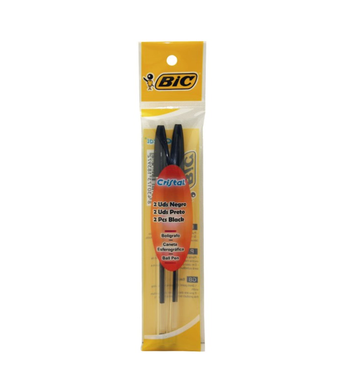 BLISTER 2 UDS.BOLIGRAFO BIC NEGRO
