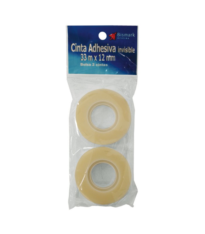 RECAMB.2 UD.CINTA ADHESIVA TRANS.33X12MM