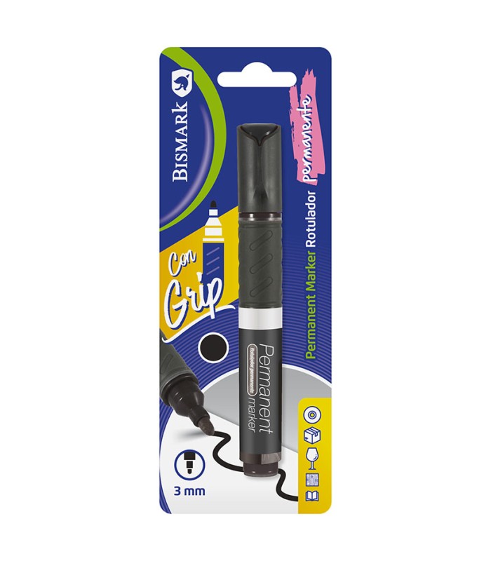 ROTULADOR PERMANENTE P.REDONDA NEGRO