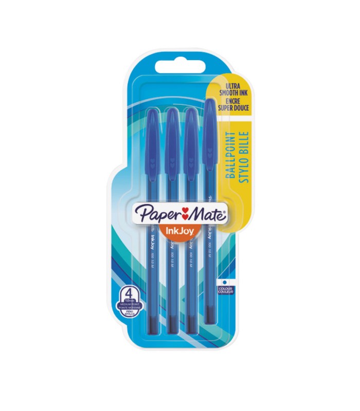 BOLIGRAFO PAPER MATE INKJOY AZULES 4 UDS