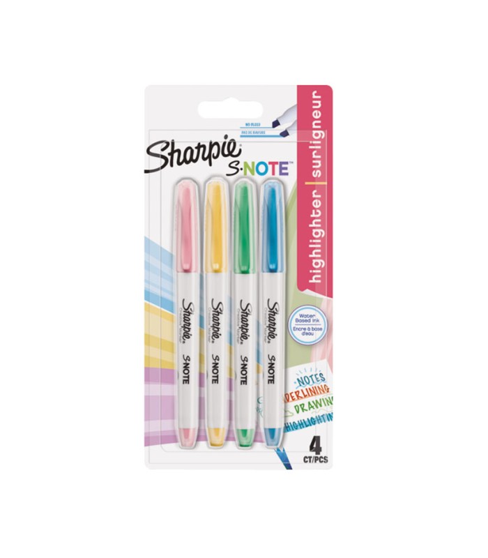 SUBRAYADOR SHARPIE NOTE 4 UDS.
