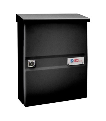 BUZON EXTERIOR MET. COLONIA. NEGRO.