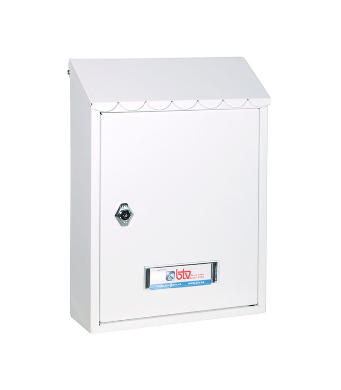 BUZON EXTERIOR MET. LAREDO. BLANCO.