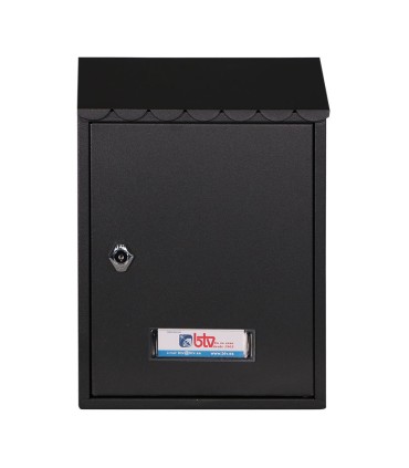 BUZON EXTERIOR MET. LAREDO. NEGRO.