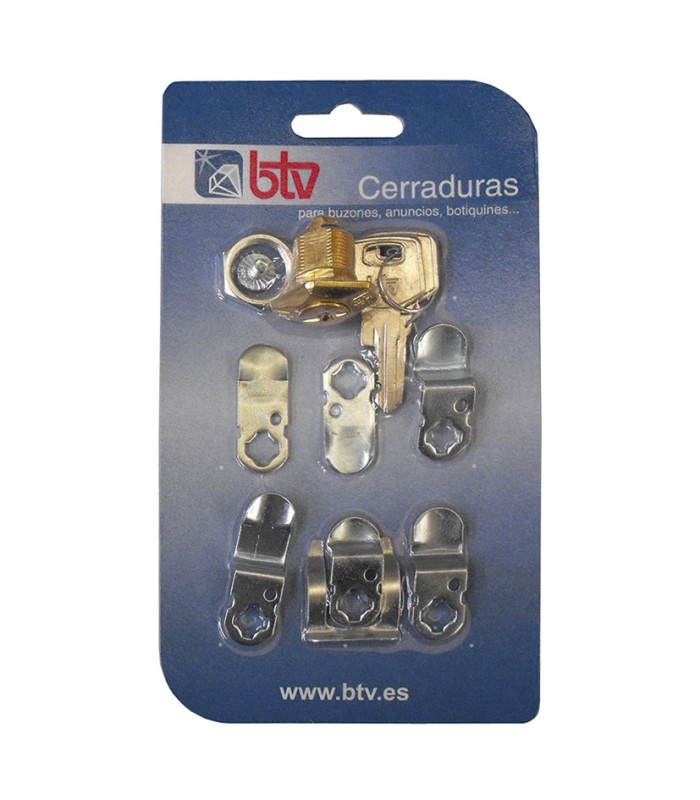 SET CERRADURAS BUZONES BTV. DORADO.