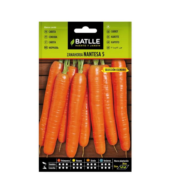 SEMILLAS ZANAHORIA NANTESA CILIN 10 BOL