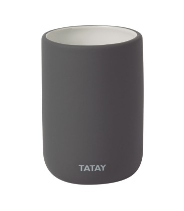 VASO PORTACEP. SOFT GRIS ANTRACITA TATAY