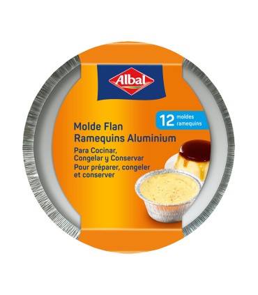 MOLDE ALUM.FLAN 75 CC. 12 UNIDADES