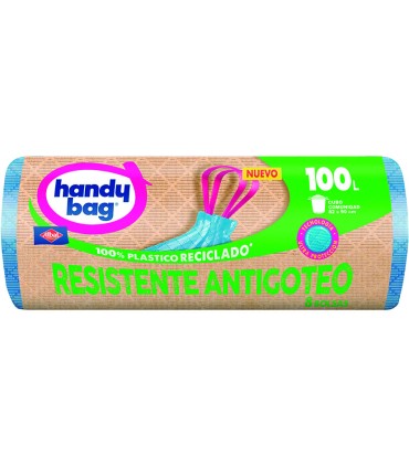 BOLSAS BASURA 100L.COMUN.ANTIGOTEO.8 UN.