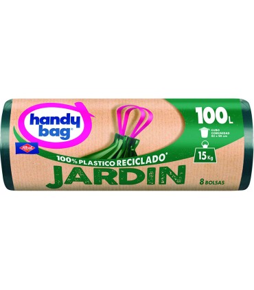 BOLSAS BASURA JARDIN 100L.8 UNIDADES