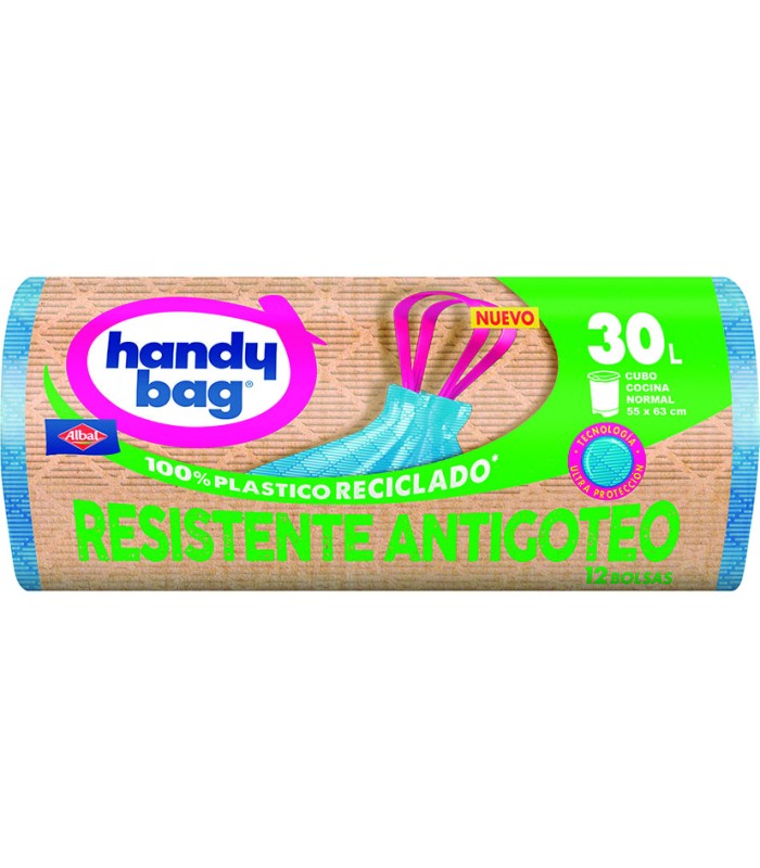 BOLSAS BASURA 30L.ANTIGOT.RESIST.12 UN.