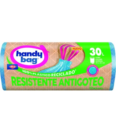 BOLSAS BASURA 30L.ANTIGOT.RESIST.12 UN.