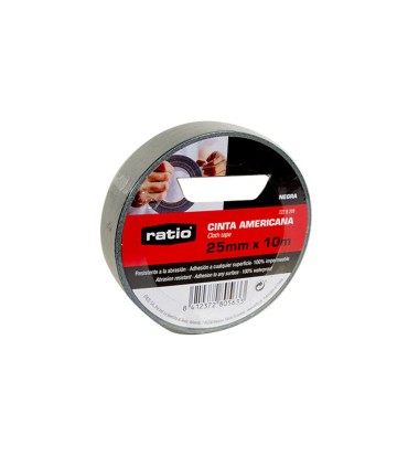 CINTA AMERICANA MULTIUSO 25MM 10MT NEGRA