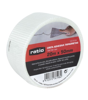 CINTA ADHESIVA TAPAGRIETAS 50 MM X 20 M