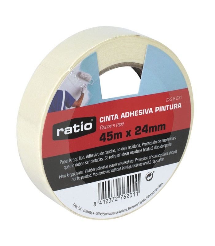 CINTA ADHESIVA KREPP LISO 24MMX45M