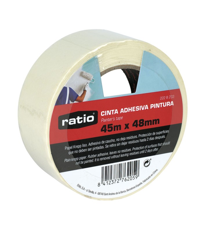 CINTA ADHESIVA KREPP LISO 48MMX45M