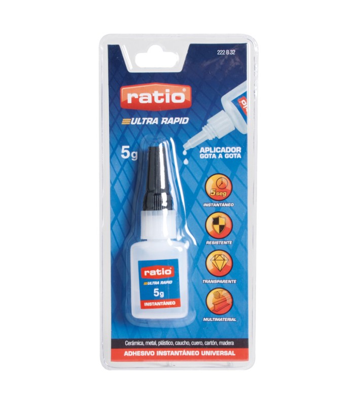 ADHESIVO CIANOCRILATO 5 G. RATIO