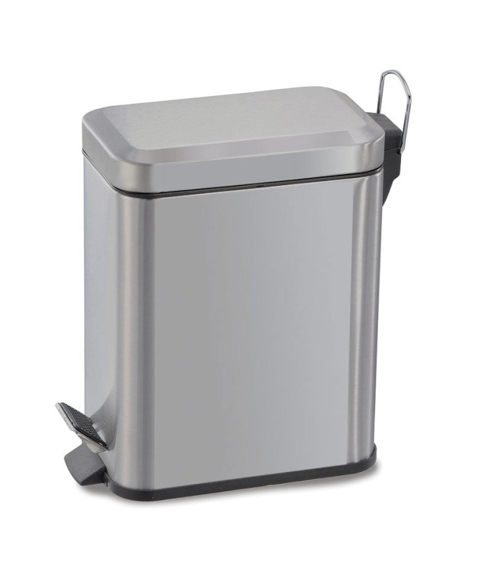 CUBO PEDAL A. INOX 5 L. RECTANG. HABITEX