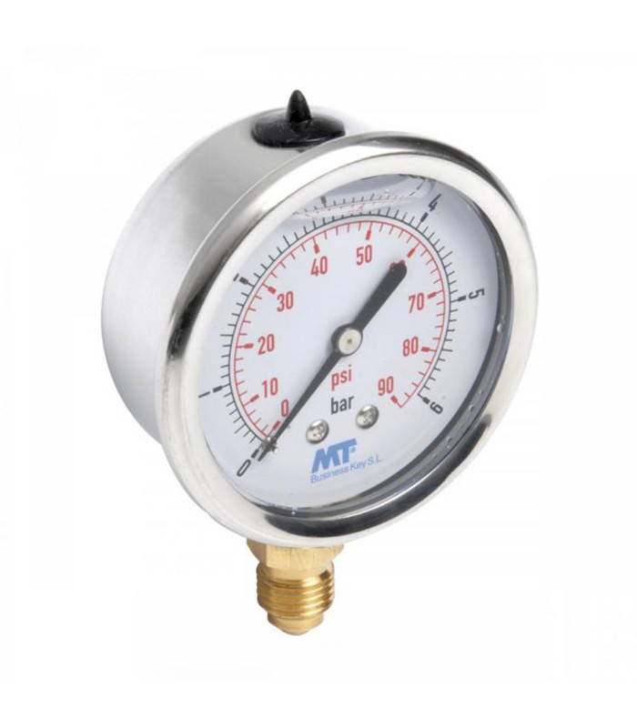 MANOMETRO INOX GLICER DN63 INF 0-16 BAR