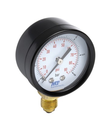 MANÓMETRO ESFERA SECA CON. INF. LATÓN MT