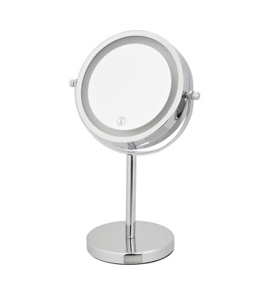 ESPEJO AUMENTO CROM. LED 16CM HABITEX